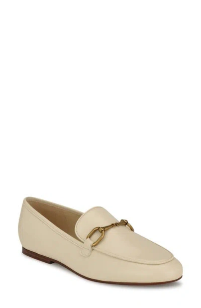 Nine West Women's Brayci Slip-on Round Toe Dress Loafers In Cream