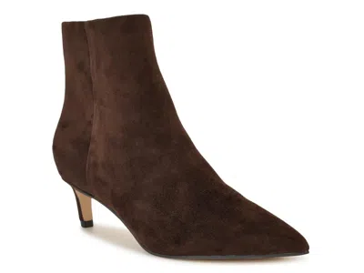 Nine West Brite Bootie In Brown