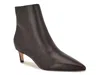 Nine West Brite Pointed Toe Kitten Heel Bootie In Brown