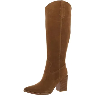 Nine West Bromwel Womens Tall Leather Knee-high Boots In Multi