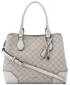 Nine West Brooklyn Carryall In Mushroom Logo,milk