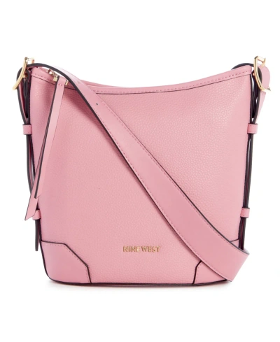 Nine West Brooklyn Crossbody Bucket Bag In Carnation