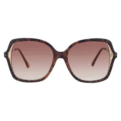 Nine West Brown Butterfly Ladies Sunglasses 10265165.khl Brnbrn