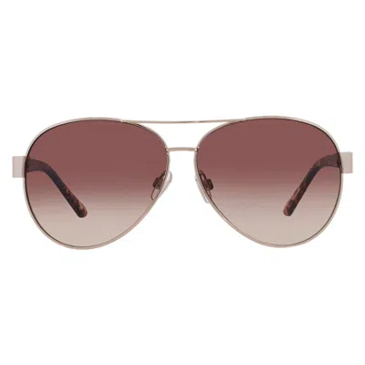 Nine West Brown Pilot Ladies Sunglasses Sr0924 20666rnj714 In Gold