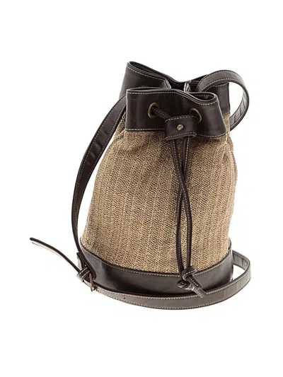 Pre-owned Nine West Bucket Bag In Brown