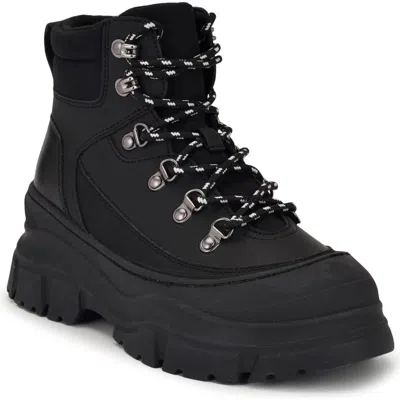 Nine West Budde Lug Sole Bootie In Black