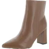 Nine West Cacey 9x9 Womens Leather Pointed Toe Ankle Boots In Multi