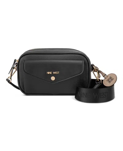 Nine West Caireann Camera Small Crossbody Bag In Black