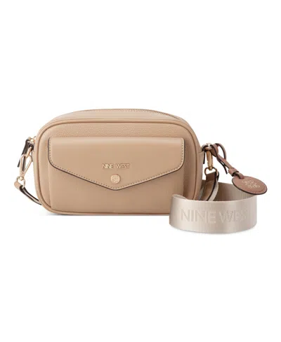 Nine West Caireann Camera Small Crossbody Bag In Khaki