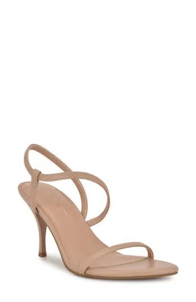Nine West Cakely 3 Sandal In Barely Beige