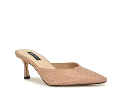 Nine West Camenla Mule In Animal Print