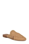 Nine West Canoli Raffia Mule In Light Natural