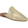 Nine West Canoli Raffia Mule In Platino