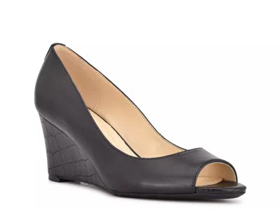 Nine West Cape Wedge Pump In Black