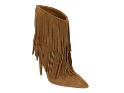 Nine West Carbona Western Bootie In Brown