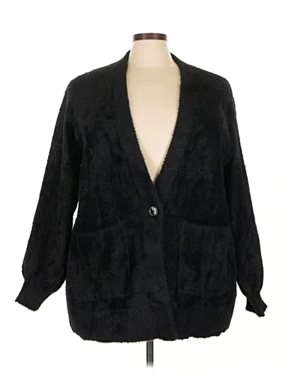 Pre-owned Nine West Cardigan Sweater In Black