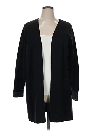 Pre-owned Nine West Cardigan Sweater In Black