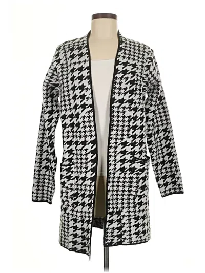 Pre-owned Nine West Cardigan Sweater In Black