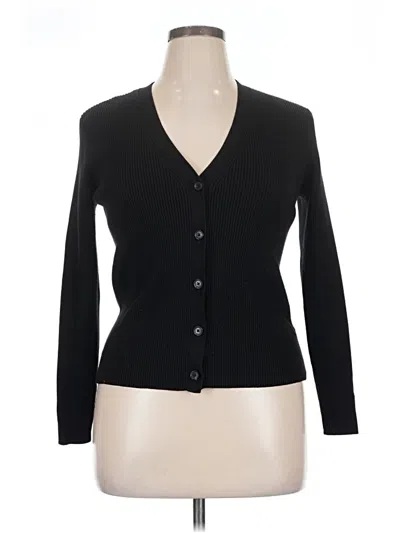 Pre-owned Nine West Cardigan Sweater In Black