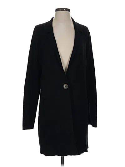 Pre-owned Nine West Cardigan Sweater In Black