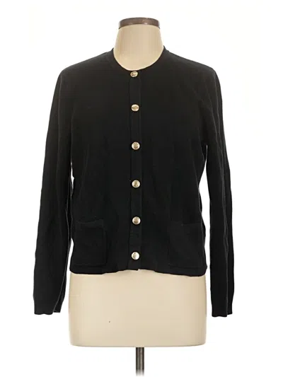 Pre-owned Nine West Cardigan Sweater In Black