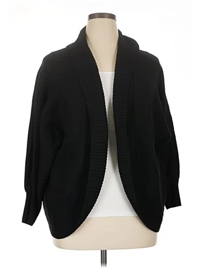 Pre-owned Nine West Cardigan Sweater In Black