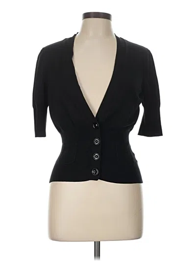Pre-owned Nine West Cardigan Sweater In Black
