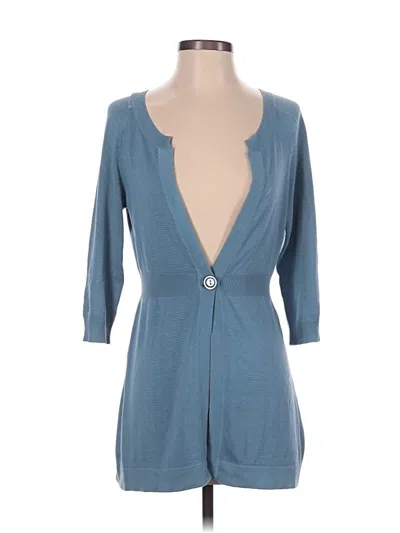 Pre-owned Nine West Cardigan Sweater In Blue