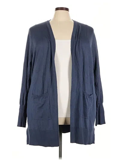 Pre-owned Nine West Cardigan Sweater In Blue