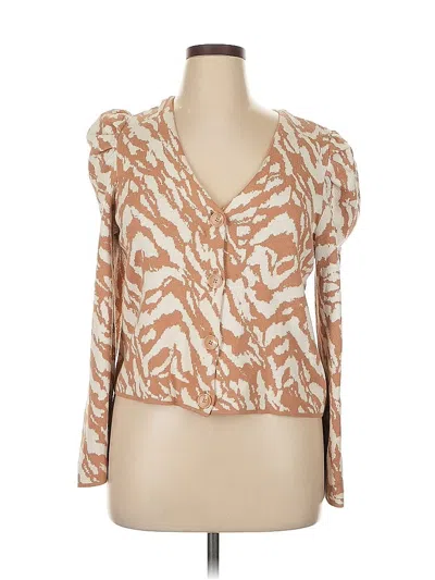 Pre-owned Nine West Cardigan Sweater In Brown