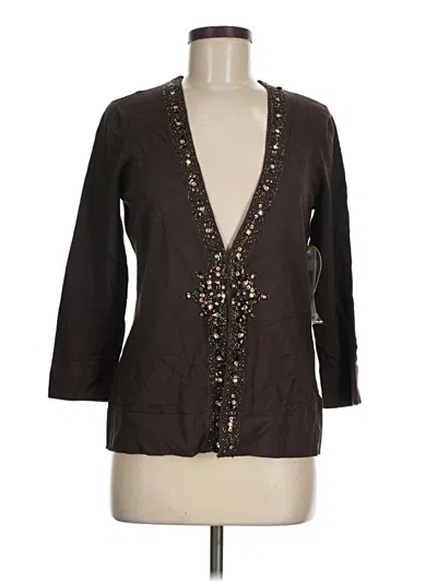 Pre-owned Nine West Cardigan Sweater In Brown