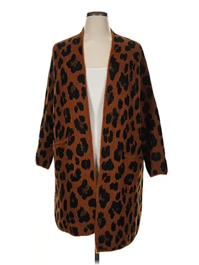 Pre-owned Nine West Cardigan Sweater In Brown