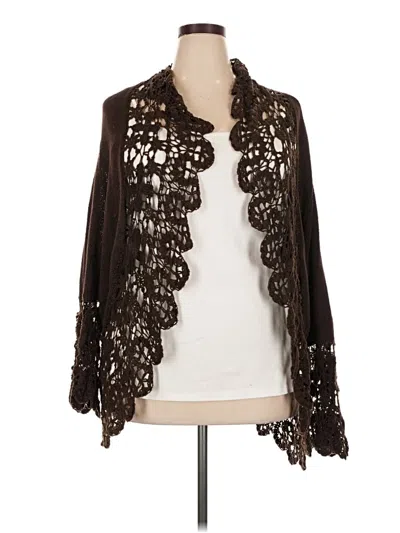 Pre-owned Nine West Cardigan Sweater In Brown