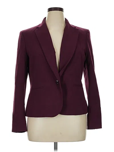 Pre-owned Nine West Cardigan Sweater In Burgundy