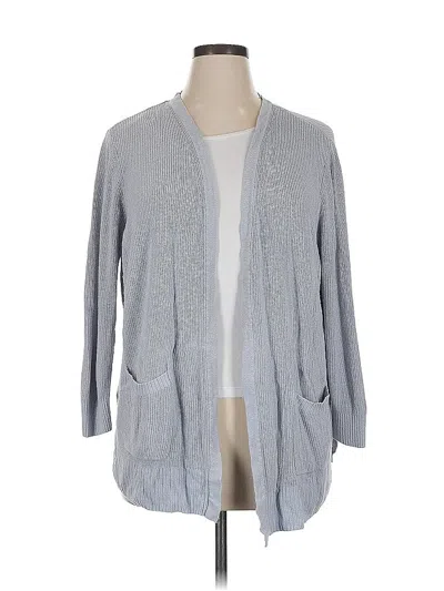 Pre-owned Nine West Cardigan Sweater In Gray