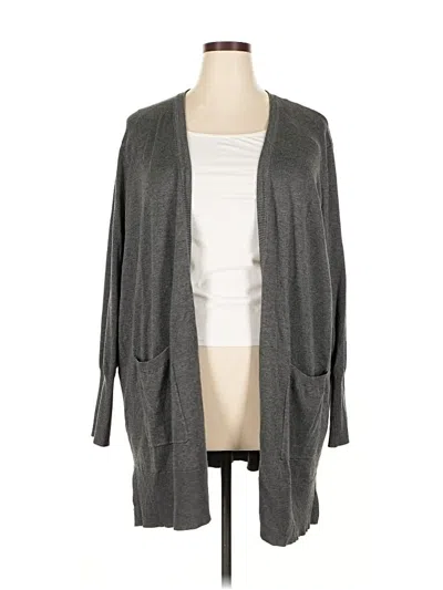 Pre-owned Nine West Cardigan Sweater In Gray