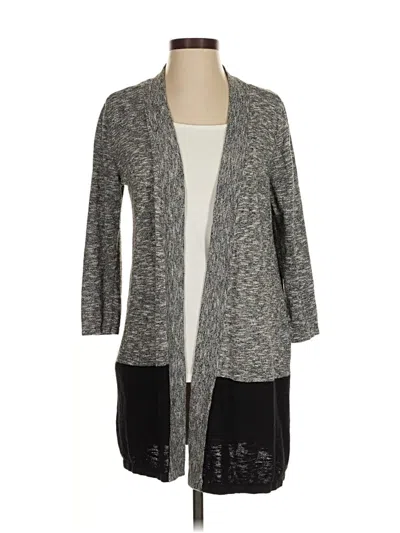 Pre-owned Nine West Cardigan Sweater In Gray