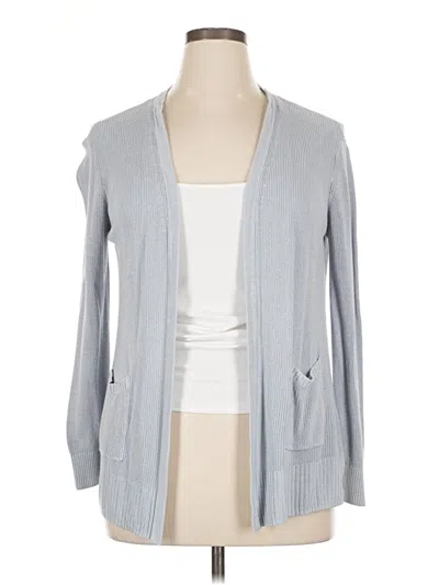 Pre-owned Nine West Cardigan Sweater In Gray