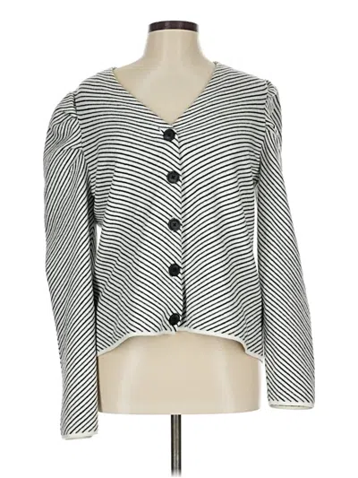 Pre-owned Nine West Cardigan Sweater In Gray
