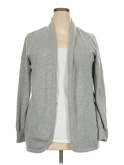 Pre-owned Nine West Cardigan Sweater In Gray