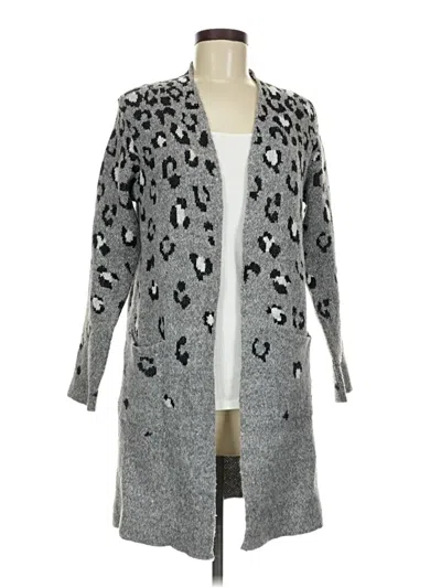 Pre-owned Nine West Cardigan Sweater In Gray