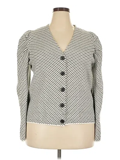 Pre-owned Nine West Cardigan Sweater In Gray