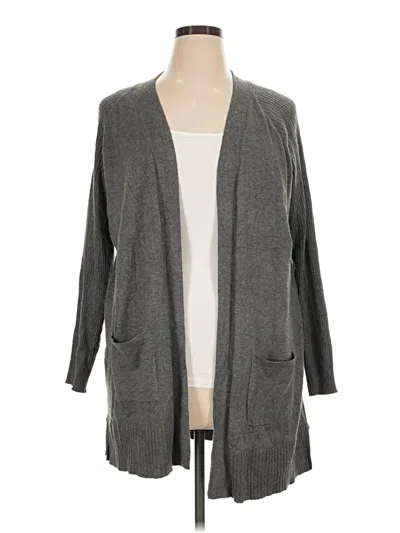Pre-owned Nine West Cardigan Sweater In Gray