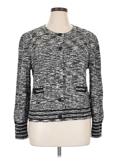 Pre-owned Nine West Cardigan Sweater In Gray