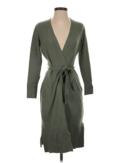 Pre-owned Nine West Cardigan Sweater In Green