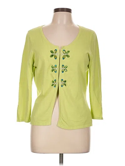 Pre-owned Nine West Cardigan Sweater In Green