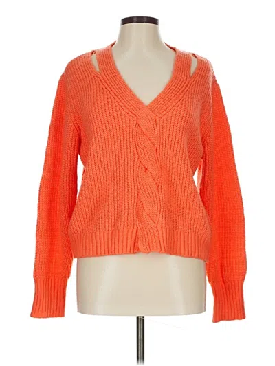 Pre-owned Nine West Cardigan Sweater In Orange