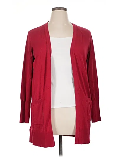 Pre-owned Nine West Cardigan Sweater In Red