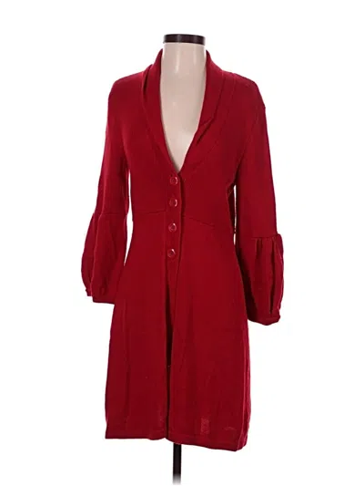 Pre-owned Nine West Cardigan Sweater In Red