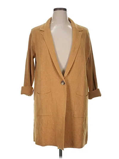 Pre-owned Nine West Cardigan Sweater In Tan